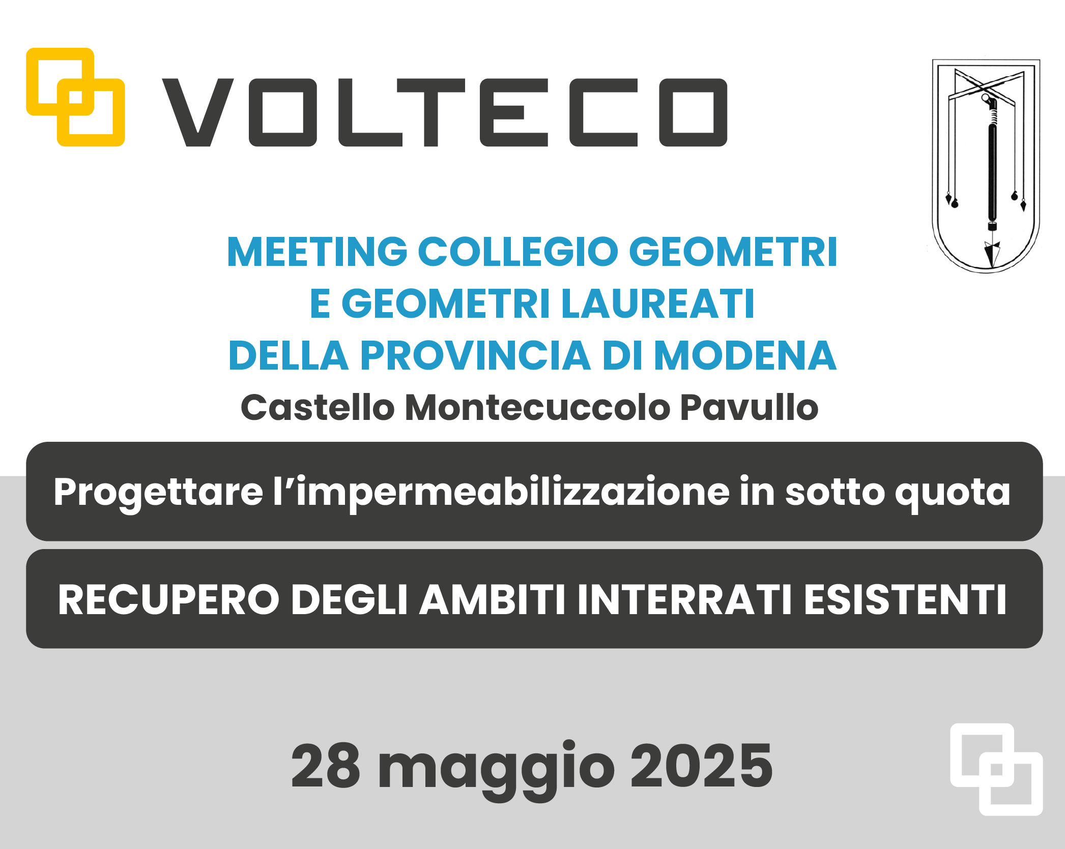 MEETING ORDINE DEGLI ARCHITETTI MODENA – CASTELLO MONTECUCCOLO PAVULLO